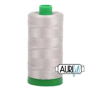 Aurifil - Mako Cotton Thread - 1094 yds/1000m - LIGHT GRAY - 40 wt - 1040-5021