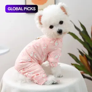 Soft Home Pet Clothes, Butterfly Design, Warm Four-Legged Dog Apparel for Fall & Winter, Suitable for Small Dogs Like Teddy Pomeranian, Puppy Clothes #GLOBAL PICKS