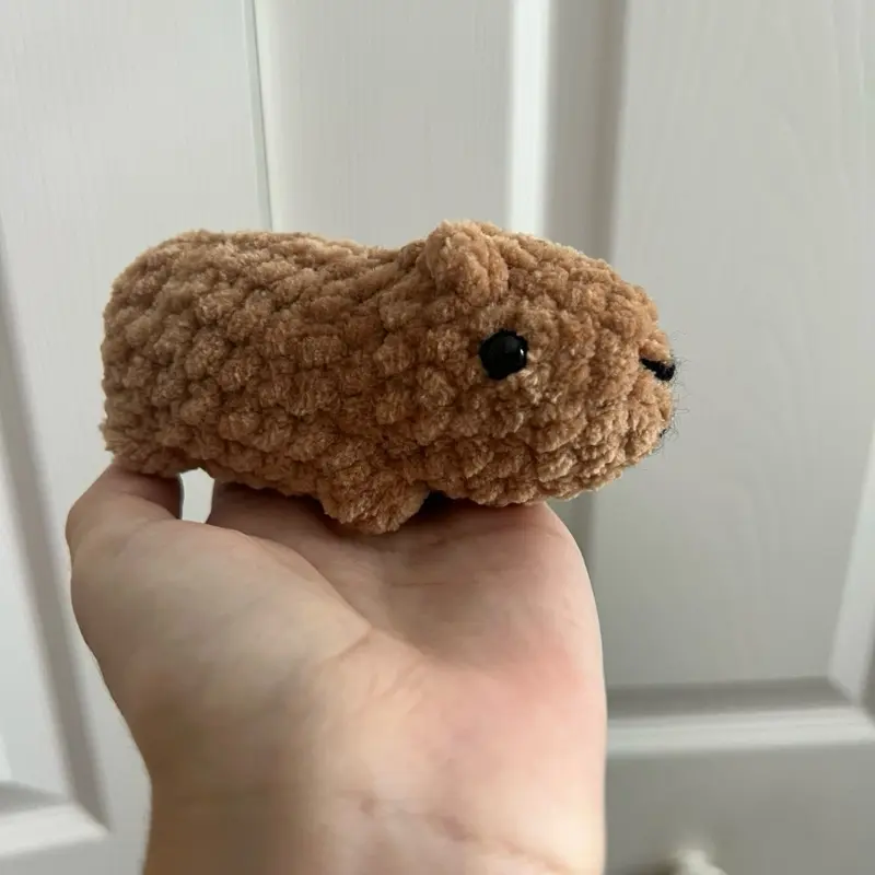 Mini Crochet Capybara | Handmade Capybara Plush | Cute Stuffed Animal