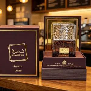 Lattafa Khamrah Qahwa Eau de Parfum 100ml Rich Coffee Oud Unisex Luxury Fragrance