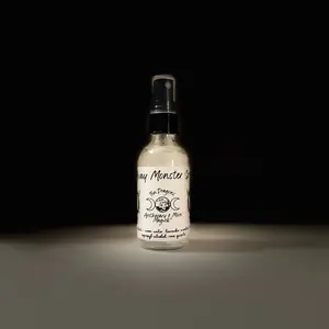 Go Away Monster Spray with Moon Water, Lavender Essential Oil, and Rose Quartz for Children's Sleep