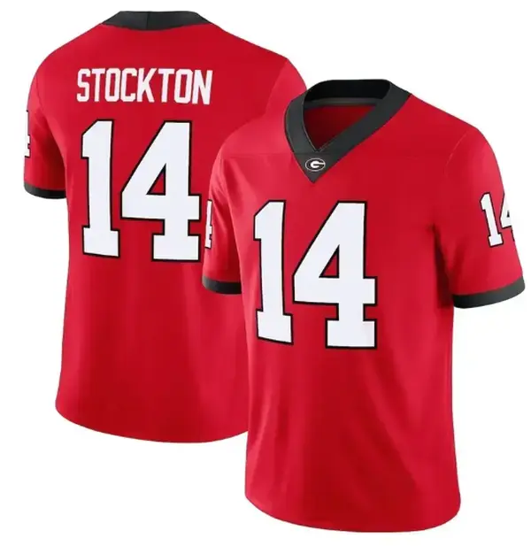 Unisex Georgia Football Jersey – Top Players Collection, Red Black & White Design, Player Style Game Day Shirt, College Football Fan Apparel