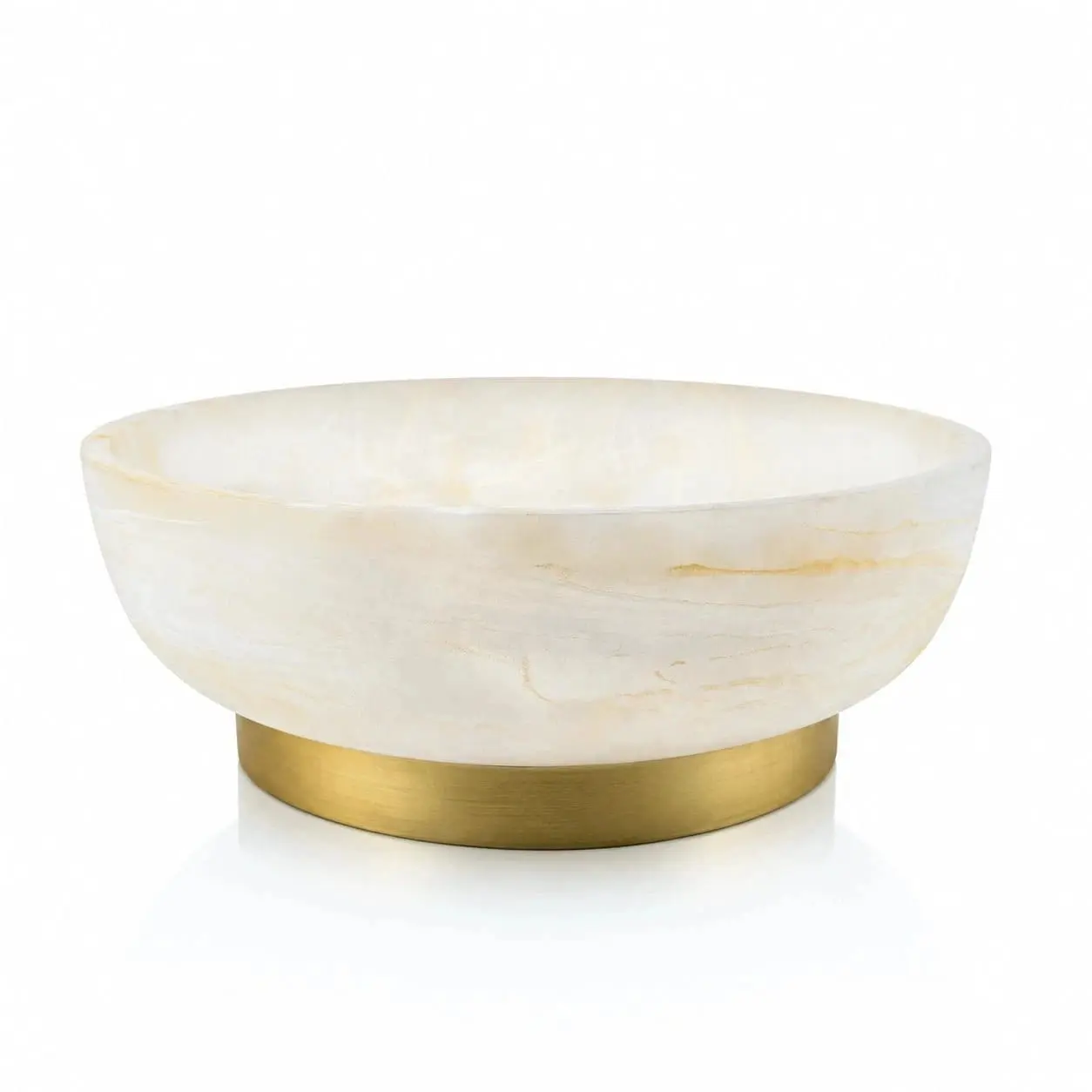 Round Resin Centerpiece Decorative Bowl