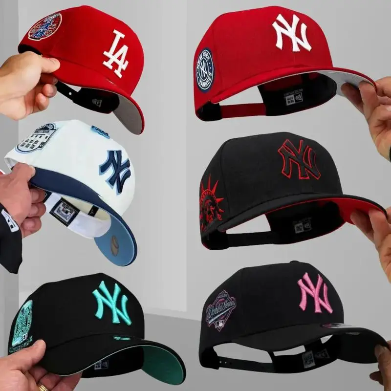 New Era MLB NY Yankees LA Dodgers Modern Heritage Baseball Cap – Adjustable 9FORTY 59FIFTY Curved Brim Snapback Hat, Classic Embroidered Team Logo, Retro Urban Style, Everyday Casual Wear, Baseball Fan Gift Idea, USA 2026 Collection