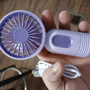 Portable Handheld Fan, USB Rechargeable Fan with 3 Speed Modes, Mini Electric Fan, Multifunctional Fan, Small Personal Fan for Stylish Women Men Office Outdoor Travel Camping