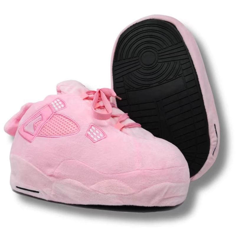 Plush Kickz PK4's -Pink Colection SneakerSlippers For lndoors & Outdoors Footwear ShoeComfort Slide Home Soft Perfect Gift UnisexYellow Red Unisex Slipper Comfort Slide house  30