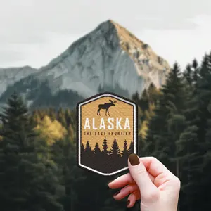 Alaska Embroidered Patch | The Last Frontier | Adventure Patch for Jackets, Backpacks, Hats, Vests, or Any Adventure Gear | Iron-On