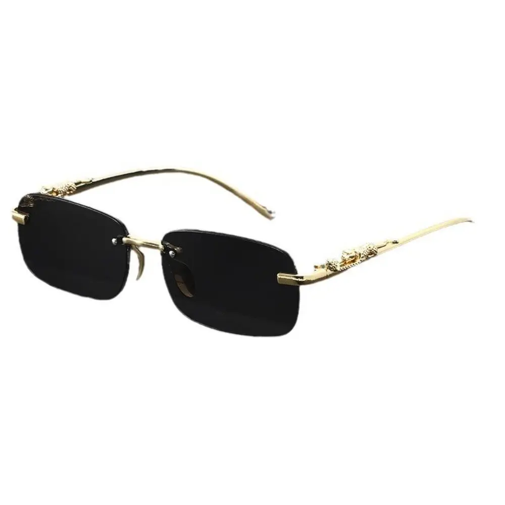 2025 New Trendy Women Men Metal Temple Eyewear Rectangle  display picture 3