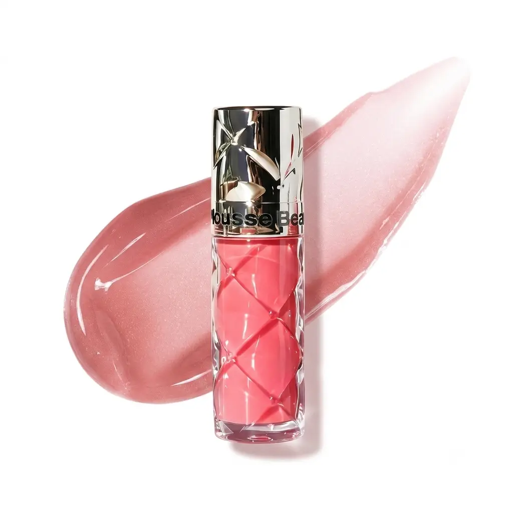 Cooling Glass Lip Gloss — Almond Nude, That No-Makeup Glow, Smudge-Proof Mirror Shine All Day