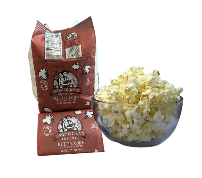 Kettle Corn - Microwave Popcorn 3.5oz Packs (12 or 20), Farmer Jon's Popcorn