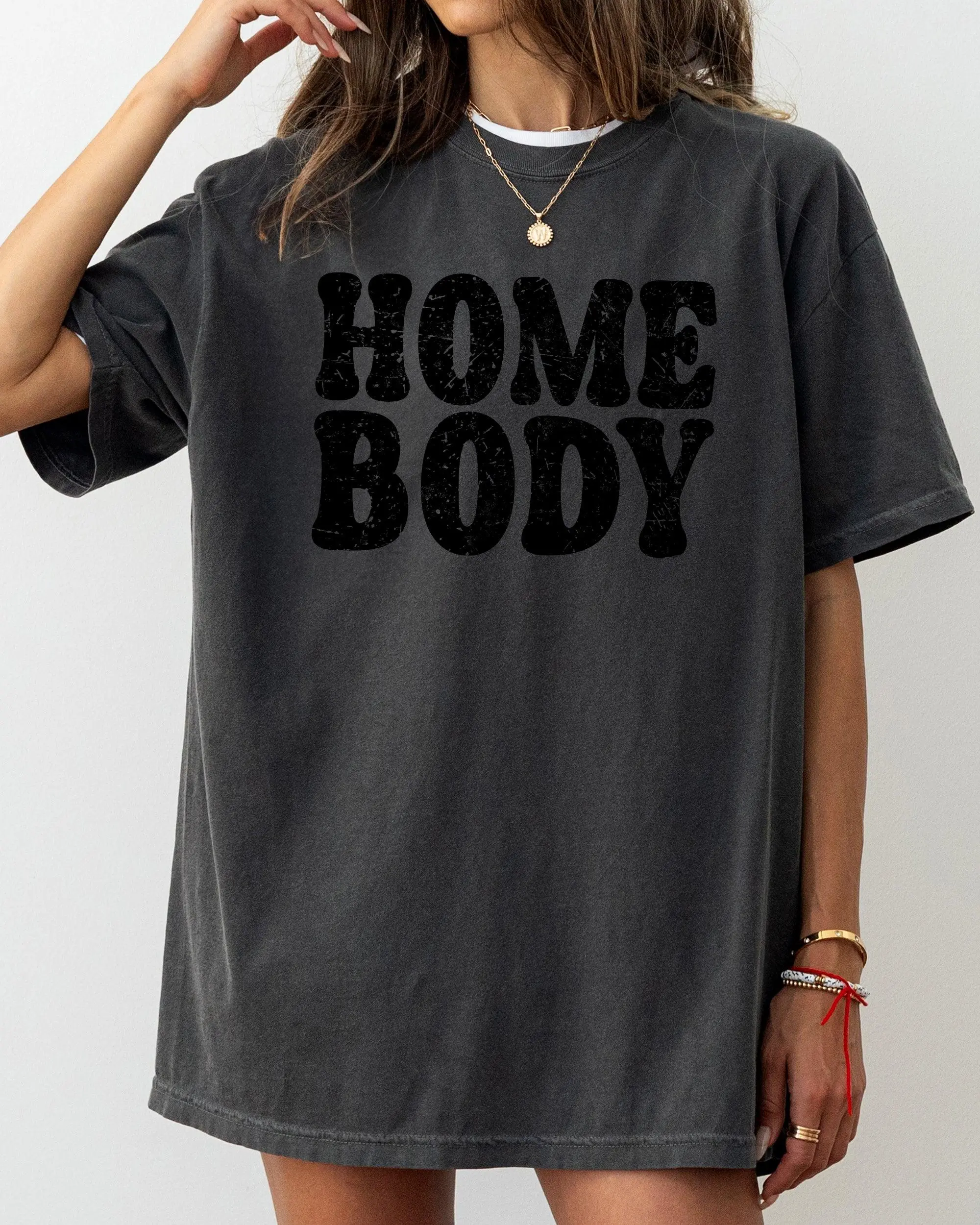 Homebody, Retro Design, Cozy, Laid Back, Introvert, Mental Health, Vintage Home Body Shirt, Women's Comfort Color Tee, Tshirt