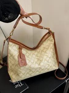 Elegant Women's Large Capacity Shoulder Bag, Modern Style Crossbody Bag for Daily Commute, Trendy Fashion Accessory, Vintage Crossbody Bag