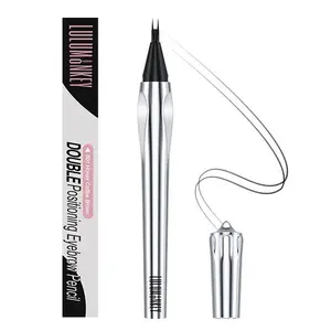 Waterproof 2-in-1 Eyebrow Pen & Eyeliner – Ultra-Precise 2-Fork Tip for Natural-Looking, High-Pigment  dual Brow Shading & Bold Eyeliner, Perfect for Daily Wear, Workouts, & Special Occasions, Easy Application & All-Day Wear