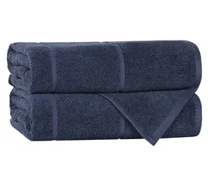 Superior Mile Cotton Blend Solid Bath Towel Set