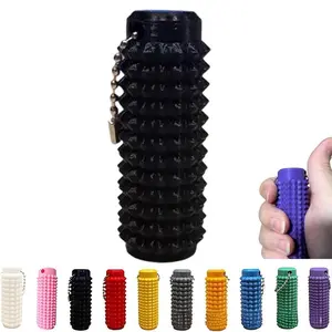 3PCS Little Ouchies Grippie Portable Vibrant Colors Stim Tool with Firm Plastic Spikes for Anxiety & Stress Relief, Clip to Keys for On-the-Go Comfort Pain Stimulation Impulse Management