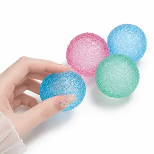 Stress Relief Squeeze Ball Memory Gel, Textured Fidget Sensory Toy for Hand Exercise, Soft Squishy Ball for Office Break Room Present Party