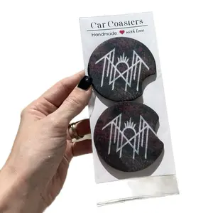 token car coaster set of 2