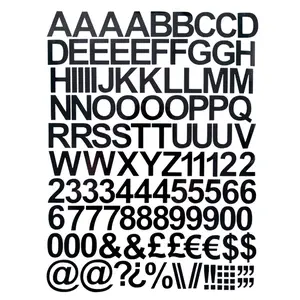 1", 2", 3" SELF ADHESIVE VINYL LETTERS & NUMBERS UPPER STICKERS CAR STICKER