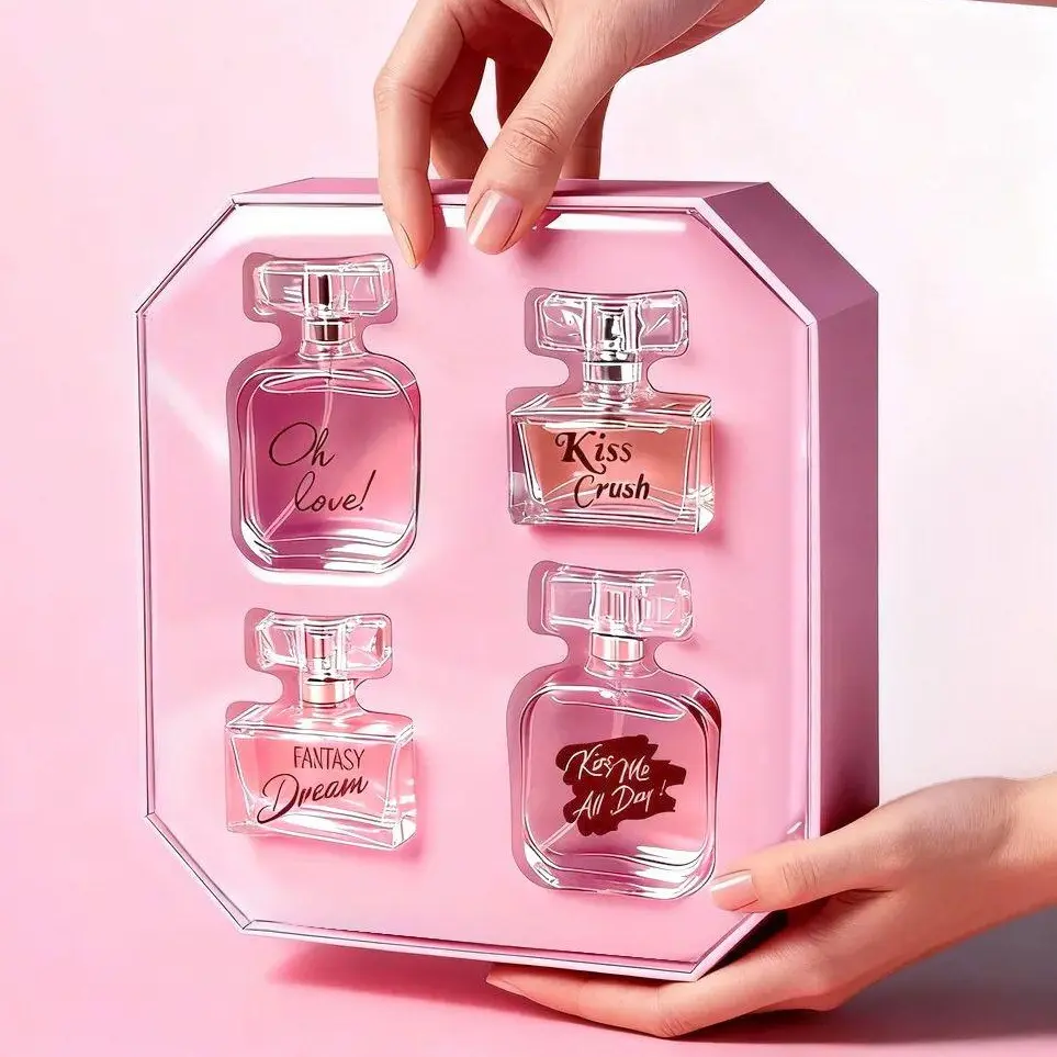 4-Piece Eau De Parfum Gift Set for Women, Long-Lasting Daily Wear Fragrance Collection with Multiple Scents, Travel Ready for Dating, Perfumes For Women, Gift Box, Women's Perfume