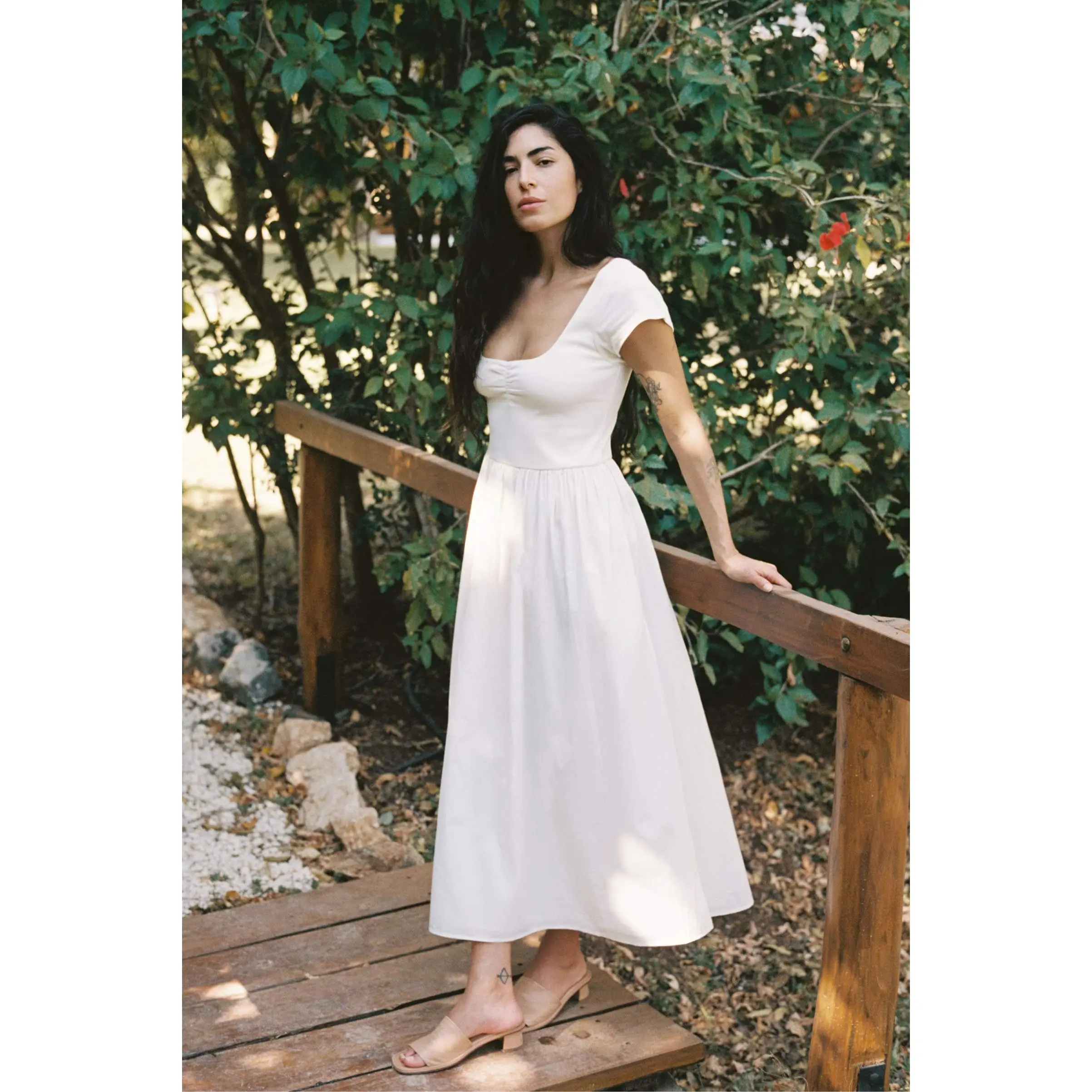 The Monica Dress | Antique White