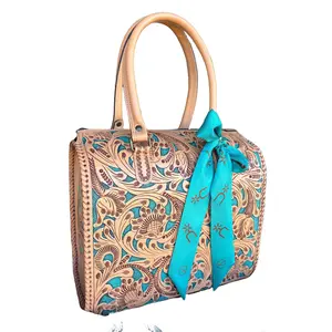 The Speedy Purse 2.0 - Natural & Turquoise