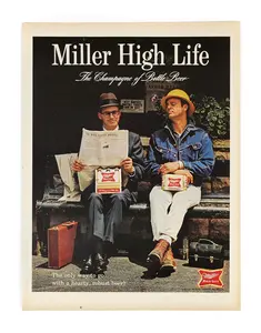 1967 Miller High Life Magazine Ad Print - Beer Ads - Bar Décor