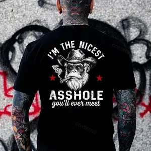 I'm The Nicest A**hole You'll Ever Meet Monkey Print T-shirt, Hoodie & Sweater - Unisex Sizes S-5XL