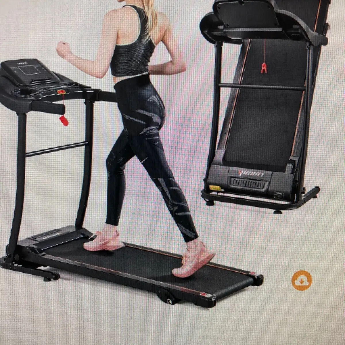 Premium folding incline treadmill one touch speed buttons shock absorption optional Bluetooth with exclusive zwift app