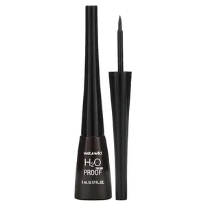 wet n wild H2OProof, Liquid Eyeliner, 880 Dark Brown, 0.17 fl oz (5 ml)
