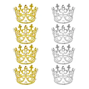 10pcs Cake Decoration Small Crowns, Perfect for Celebrating Festivals, Party Supplies for Birthdays and Special Occasions, Wedding Cake Topper