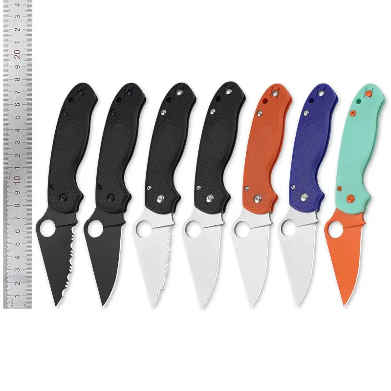 Outdoor Folding Pocket Knife, Nylon Handle Bearing Portable Knife Mini Pocket Knife EDC Folding Knife