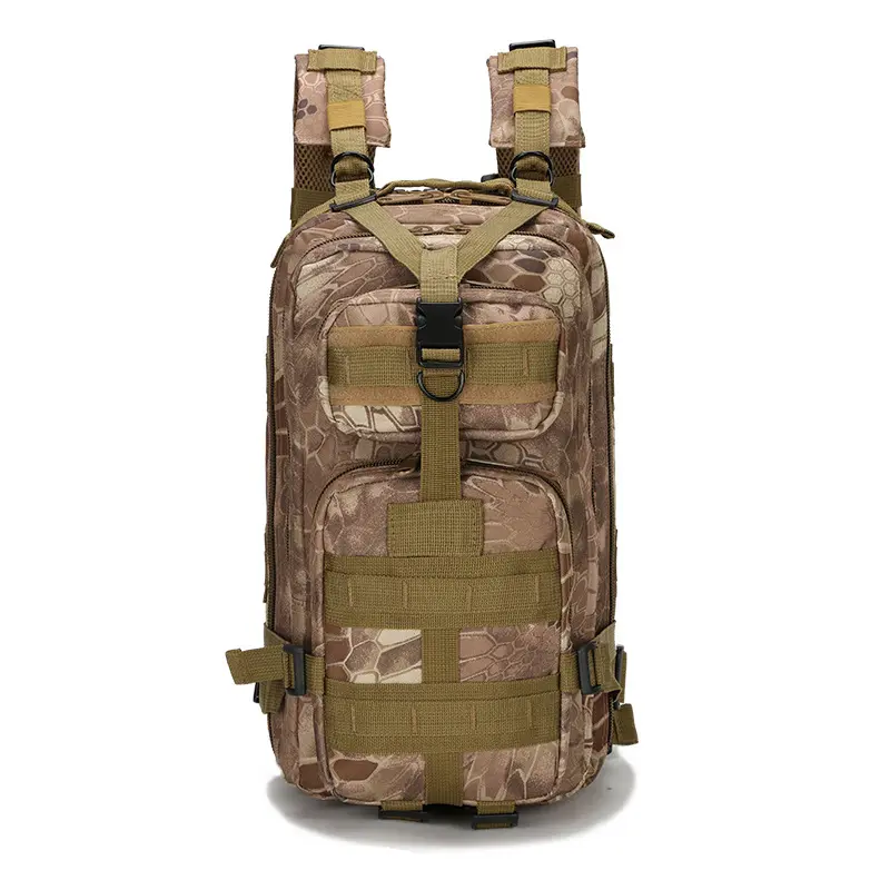 3P Tactical Backpack, 600D Waterproof Oxford Cloth, Large Capacity Molle Backpack for Outdoor Hiking Camping Hunting Travel,Outdoor Tactical Training Gear Camping Backpack Large Capacity Dual Shoulder Bag 3P Backpack