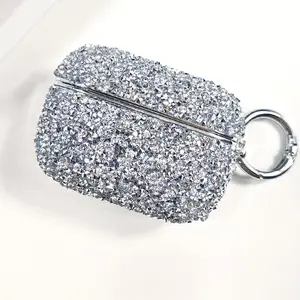 Fashion Diamond Case Compatible with AirPods Pro 3, AirPods Pro 2/3/4 Pouch, Sparkling Diamond Earphone Cover, Wireless Charging Compatible