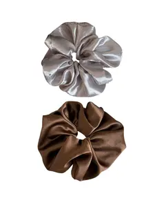 New Satin Huge Scrunchies for Women – Effortless Messy Bun & Low Ponytail, Silky Oversized Hair Tie