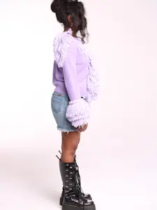Angela Fringed Cardigan Sweater