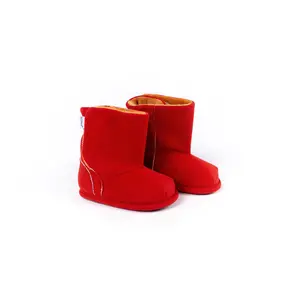 Red Ankle Boot Topper | Ozznek Removable Sole Shoes | Barefoot Kids Boot