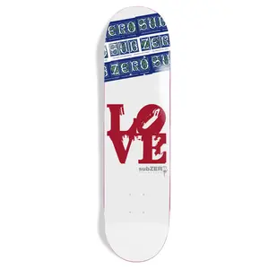 Sub Zero Skateboard Deck Love Park II 8.25" x 31.95"