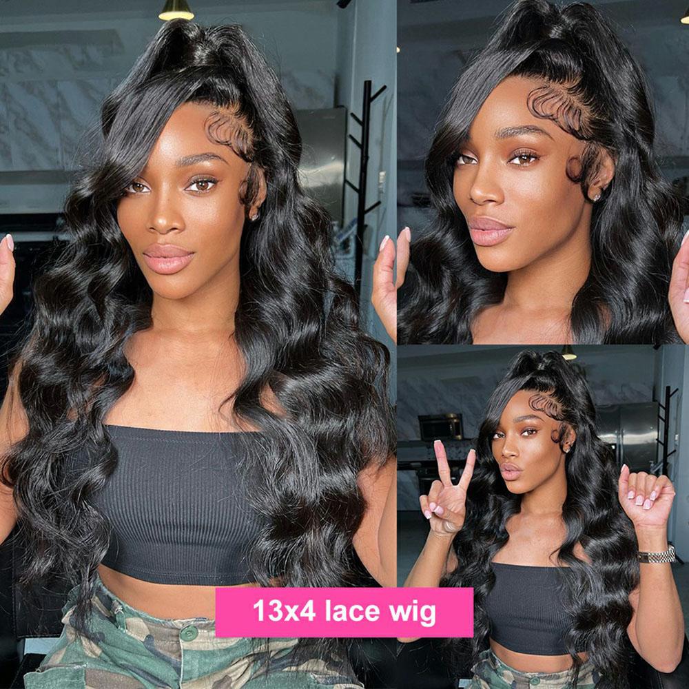 MYLOCKME Transparent Lace 13x6 Bone Straight Frontal Human Hair Wigs For Black Women Brazilian 13x4 Straight Lace Frontal Wig Natural Color Hair Wigs 180Density blackfriday