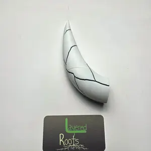 Anime Style Demon Transformation Cosplay Accessories Cracked Horn & Bite Guard Set 3D Printed Costume Props for Fans Lightweight PLA Plastic 7 Inches