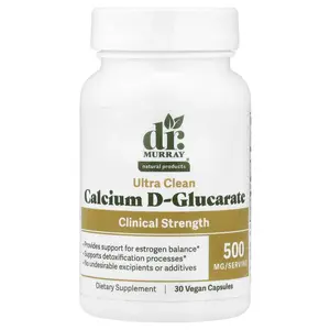 Dr. Murray's Calcium D-Glucarate, 500 mg, 30 Vegan Capsules