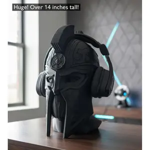 Cyberspartan Headphone Stand: 14" 3D Printed Gamer Headset Holder