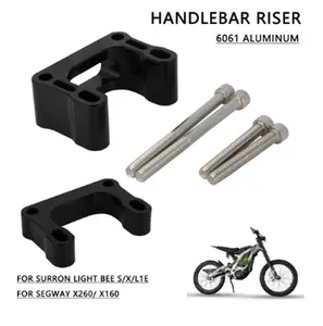 Motorcycle 15mm Handlebar Riser Head Up Adapter for Sur-Ron Light Bee X S L1E Segway X260 Dirt E-Bike
