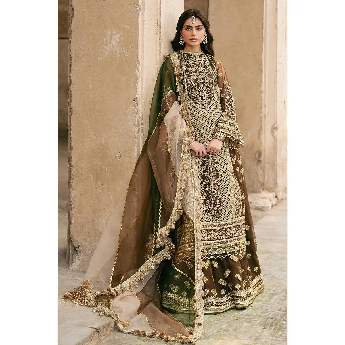 Mohsin Naveed Ranjha  - Tabeer Three Piece Organza