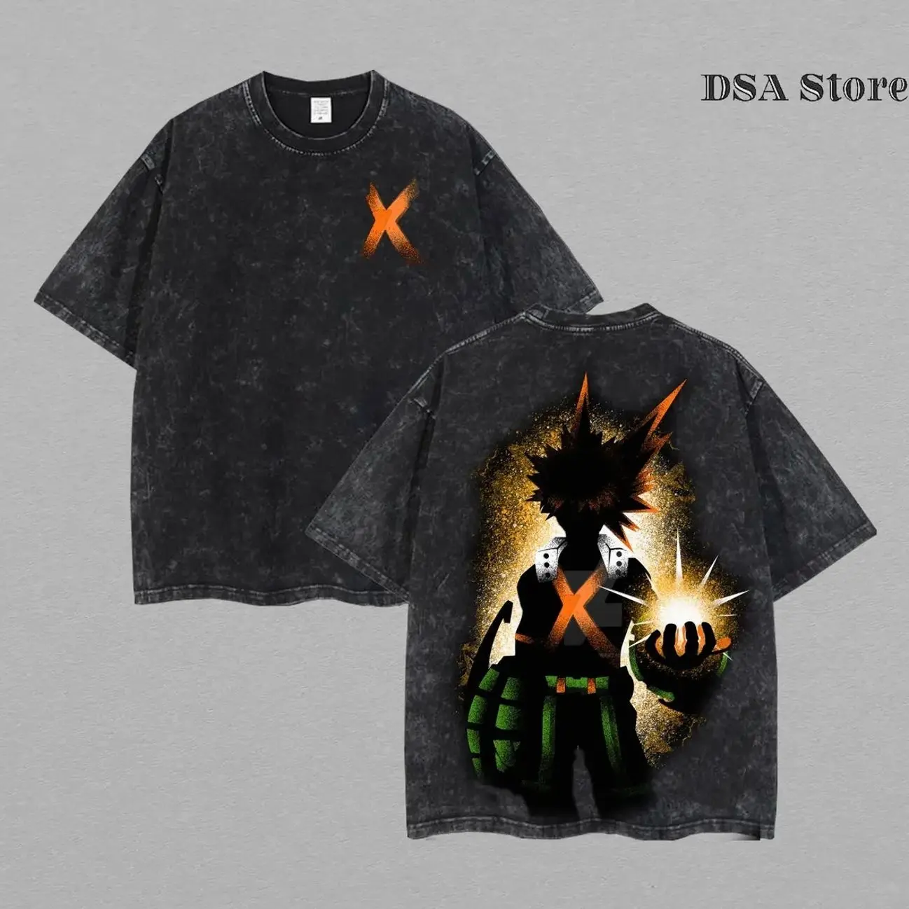 [Collection] Todoroki Shoto x Katsuki Bakugo x Dabi x Deku Shadow - My Hero Academia Washed Season Final Tee | Double-Sided Vintage Oversized T-Shirt, Unisex Anime Graphic Streetwear Top, Lightweight Cotton Perfect for MHA Fans & Manga Lovers. MXI