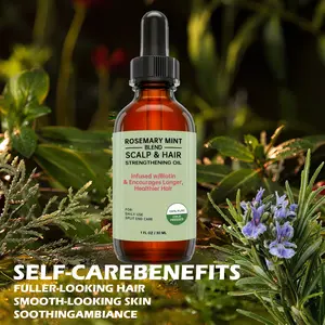 30ml Rosemary Hair Oil - Strengthens roots - Improves frizz - Creates volume and softness.