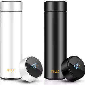 FELLZ 500 ml Smart Thermos Water Bottle LED Temperature Display Stainless Steel, Hot & Cold Beverages - Drinkware, Flask
