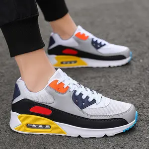 Men's Hot-Selling Air Cushion Shoes Trendy Casual Solid Color Lightweight Sports Versatile Fashion Running Sneakers with Air Cushion System