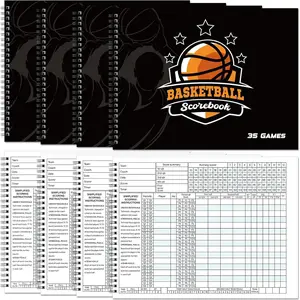 Basketball Scorebook 35  Basketball Stats Book Bulk Side by Side Scorekeeper  League for Coaches, Scorekeepers, Adult, Youth