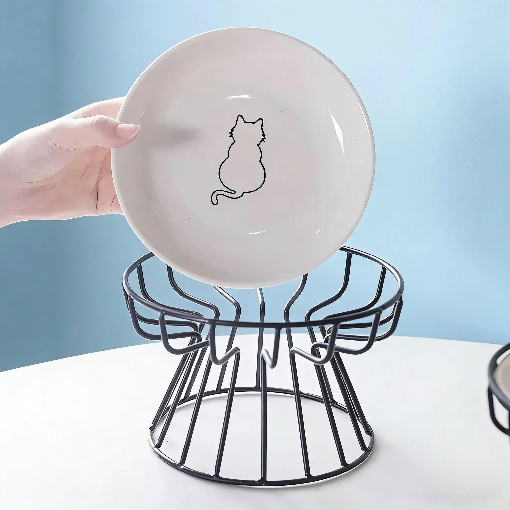 Cat Rear View Pattern & Cat Bowl Stand