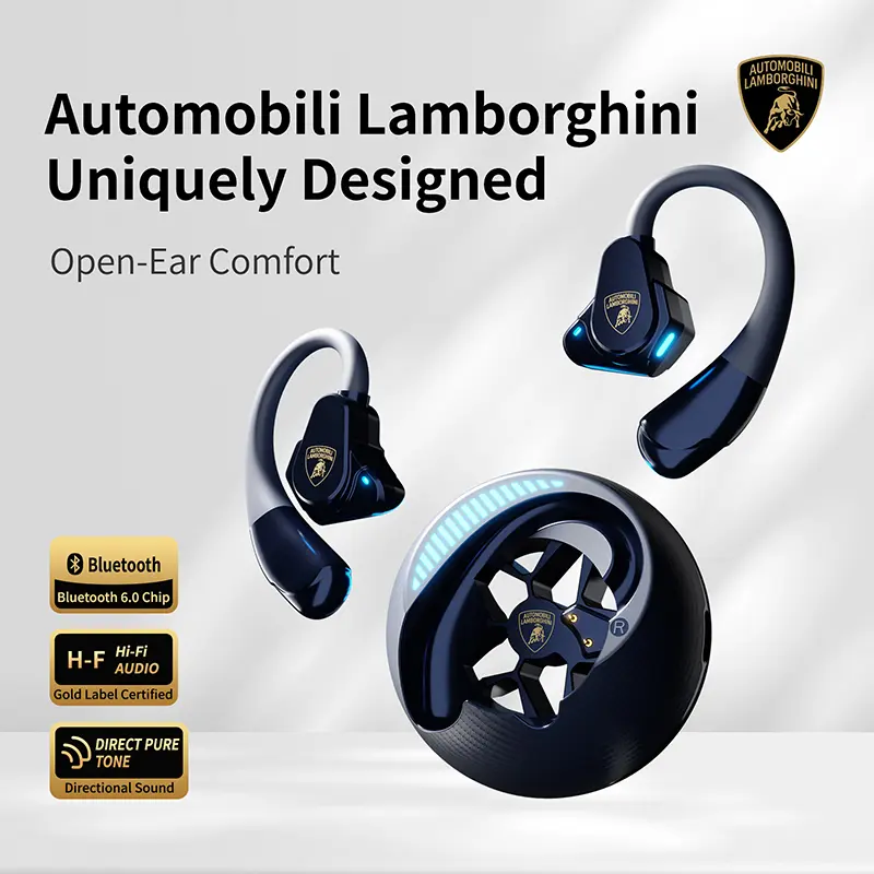 Automobili Lamborghini Official Wireless Earbuds | Sport Ear Hook
